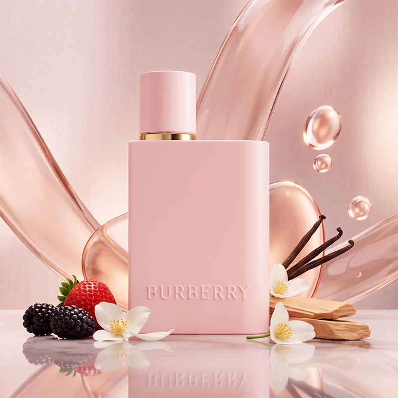 Burberry Her Elixir Fragrance Bottle with Notes