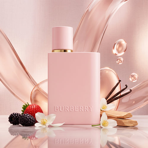 Burberry Her Elixir Fragrance Bottle with Notes