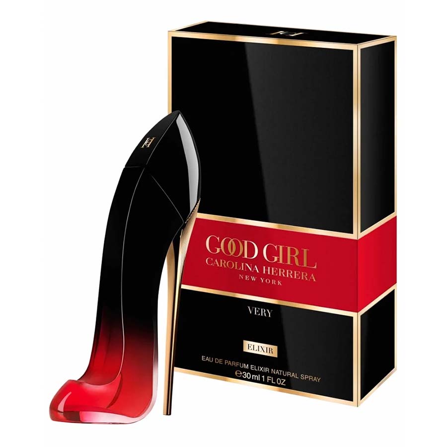 Carolina Herrera Very Good Girl Elixir Front Angle Fragrance With Box