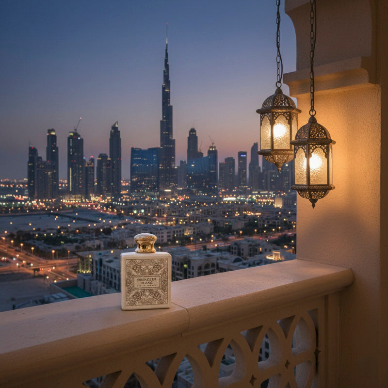Fragrance World Essence de Blanc Bottle in Dubai