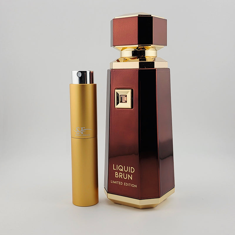 Fragrance World Liquid Brun Limited Edition Fragrance Bottle with Scent Focus Decant
