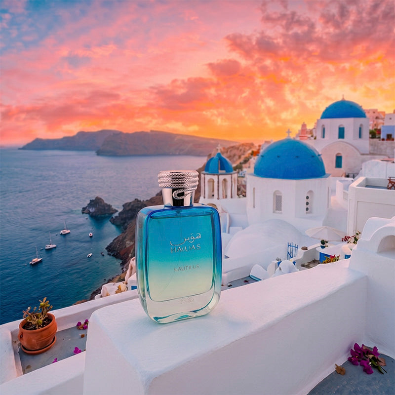 Hawas Nautilus Fragrance Bottle in Santorini