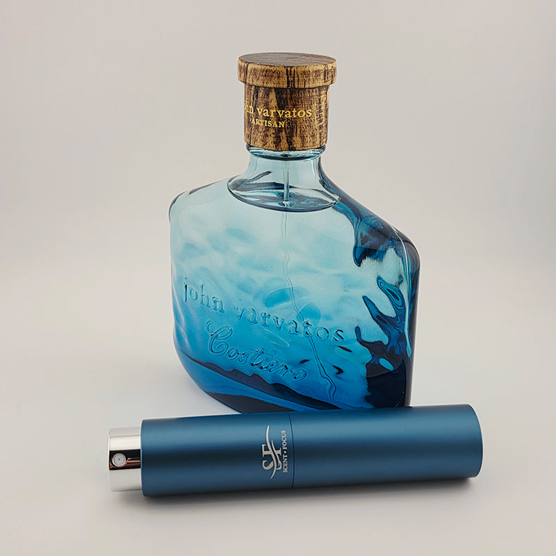 John Varvatos Costiero Fragrance Bottle with Scent Focus Decant