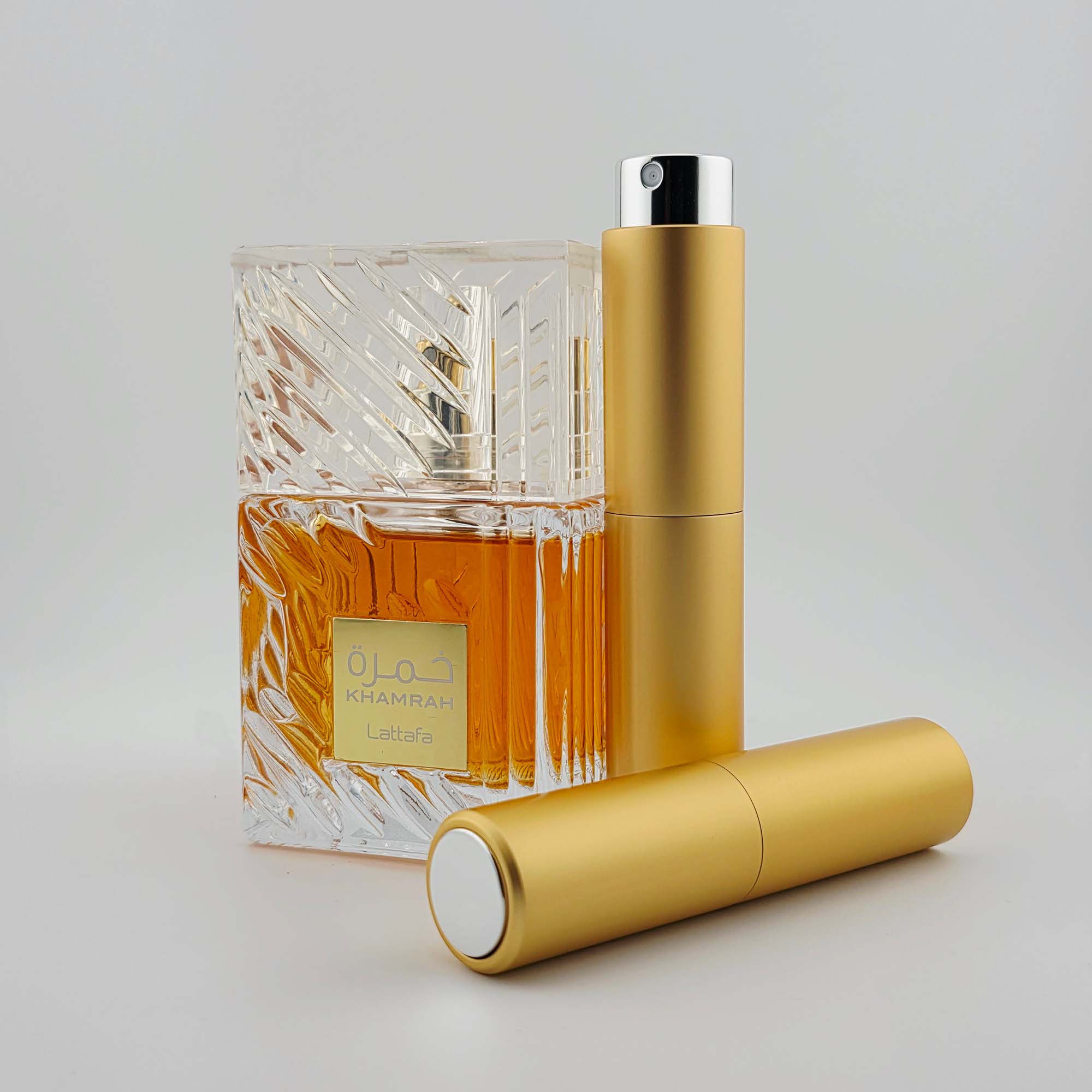 Lattafa Khamrah Bottle with Decants