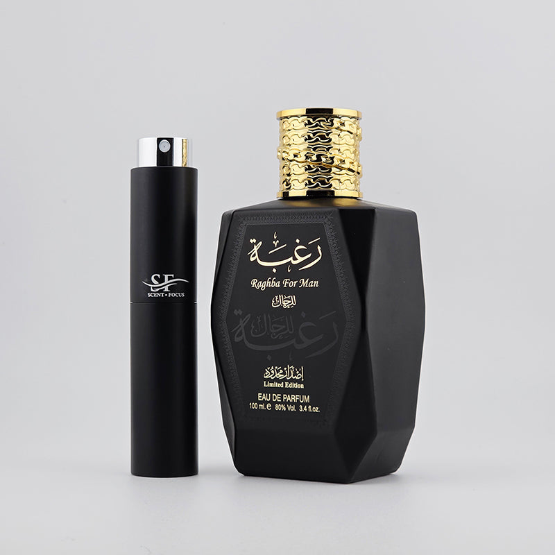 Lattafa - Raghba Bottle with Scent Focus Decant