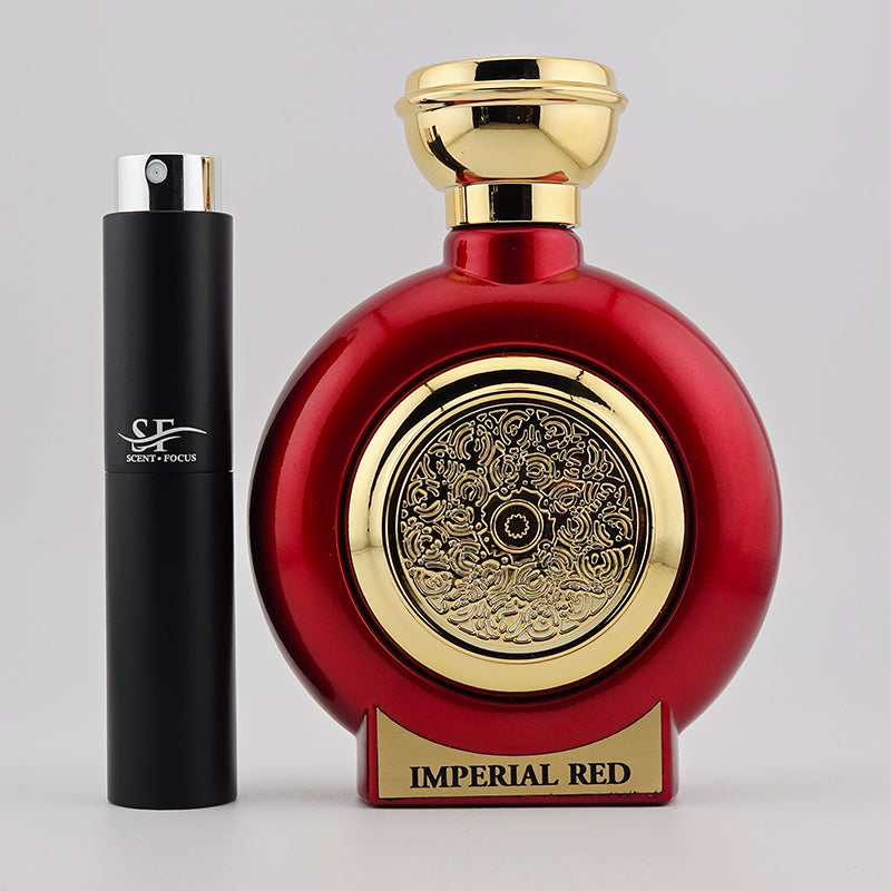 Loui Martin - Imperial Red Bottle with Scent Focus Decant