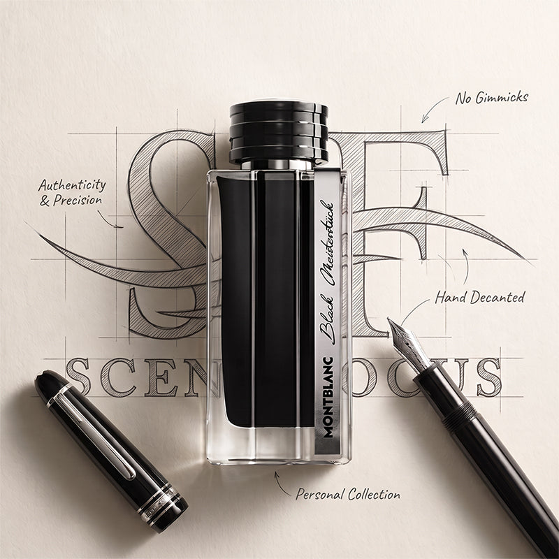 Montblanc Black Meinsterstuck with Scent Focus Logo Drawing
