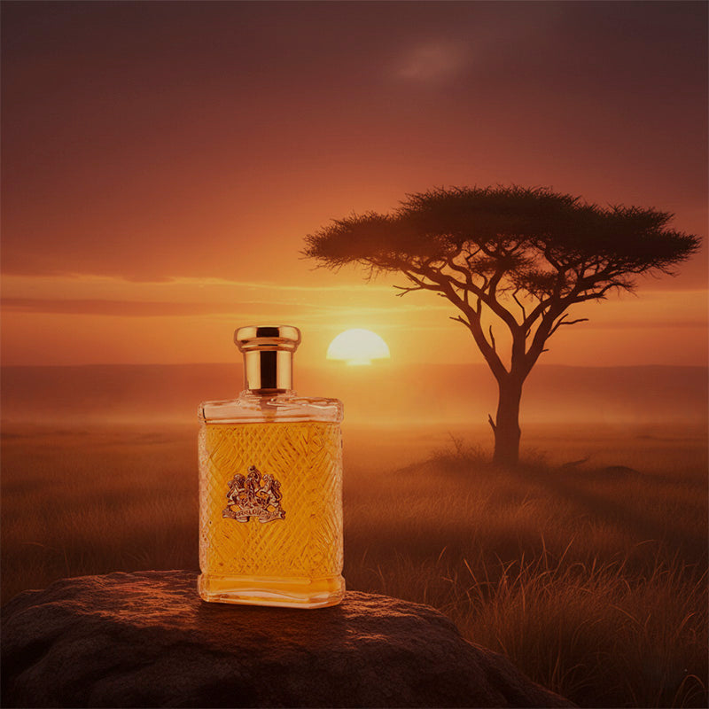 Ralph Lauren Safari Bottle in Safari scenery Image created by Scent Focus