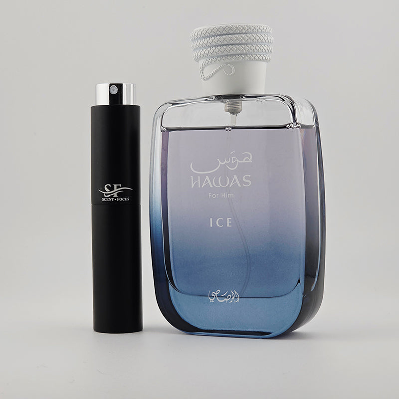 Rasasi - Hawas Ice Bottle with Scent Focus Decant