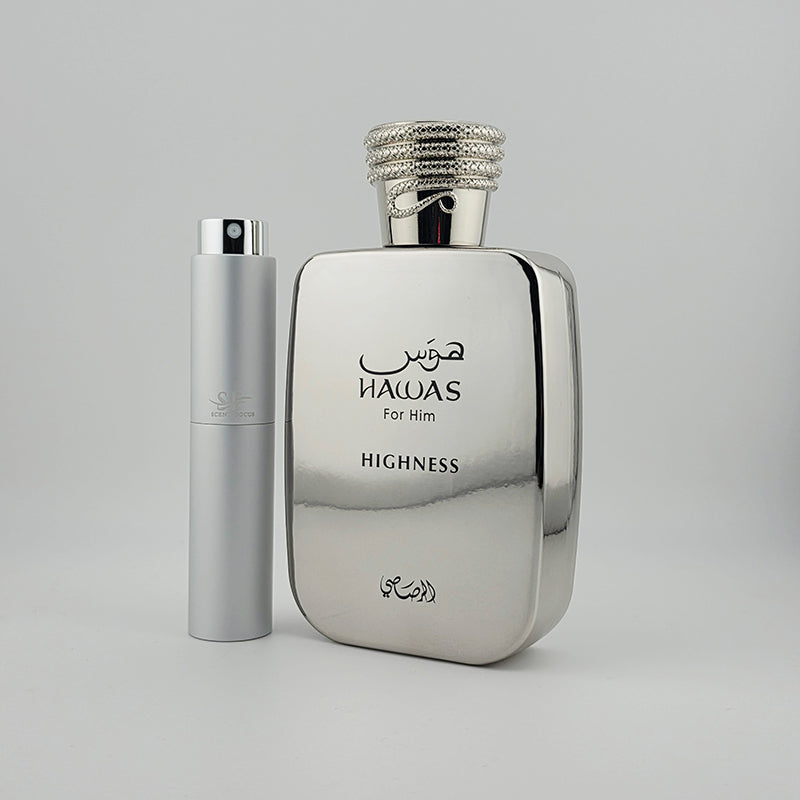 Rasasi Highness Bottle with Scent Focus Decant