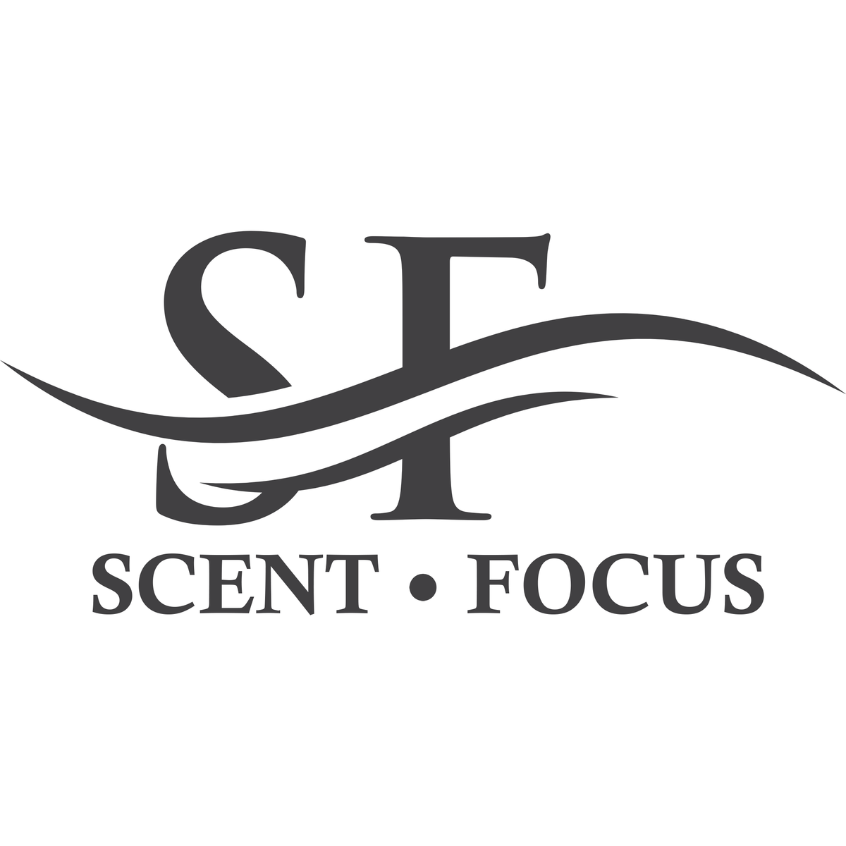 Scent Focus Black Logo on White