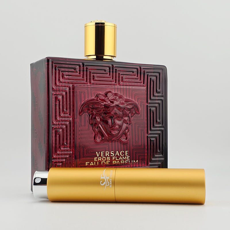 Versace Eros Flame Fragrance Bottle with Decant