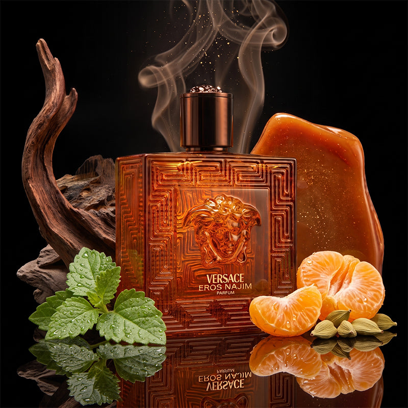 Versace Eros Najim Fragrance Bottle with Notes by Scent Focus