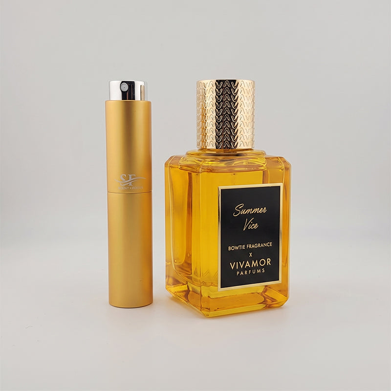 Vivamor Parfums Summer Vice Fragrance Bottle with Scent Focus Decant