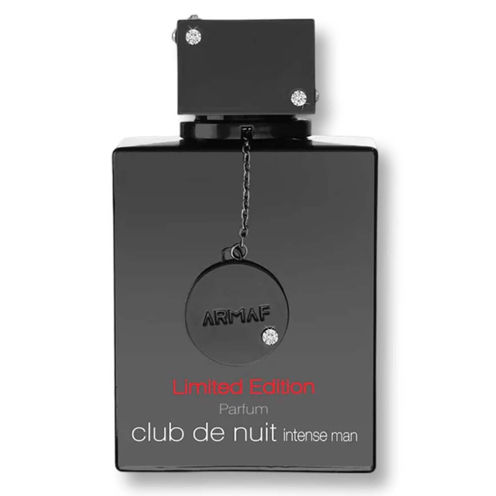 Armaf Club de Nuit Intense Man Limited Edition Parfum black bottle with pendant design