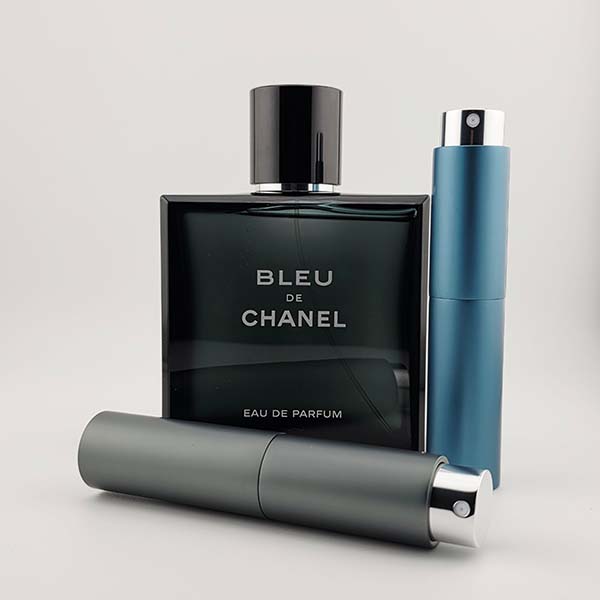 Bleu de Chanel Eau de Parfum Fragrance Bottle with  Decants