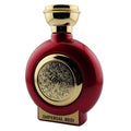 Loui Martin Imperial Red fragrance bottle with gold detailing and bold metallic red design