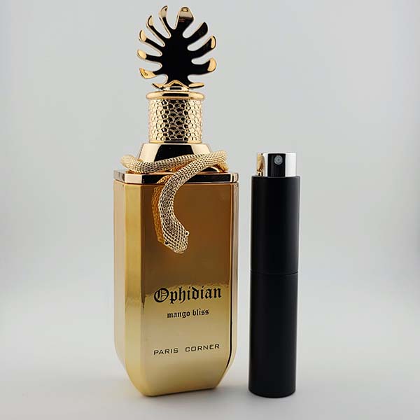 Paris Corner Ophidian Fragrance Bottle Angle Facing with Decant