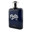 Polo 67 by Ralph Lauren EDP bottle angled on white background.